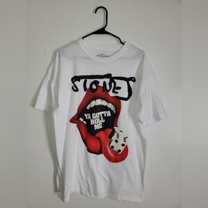White Rolling Stone Graphic-T